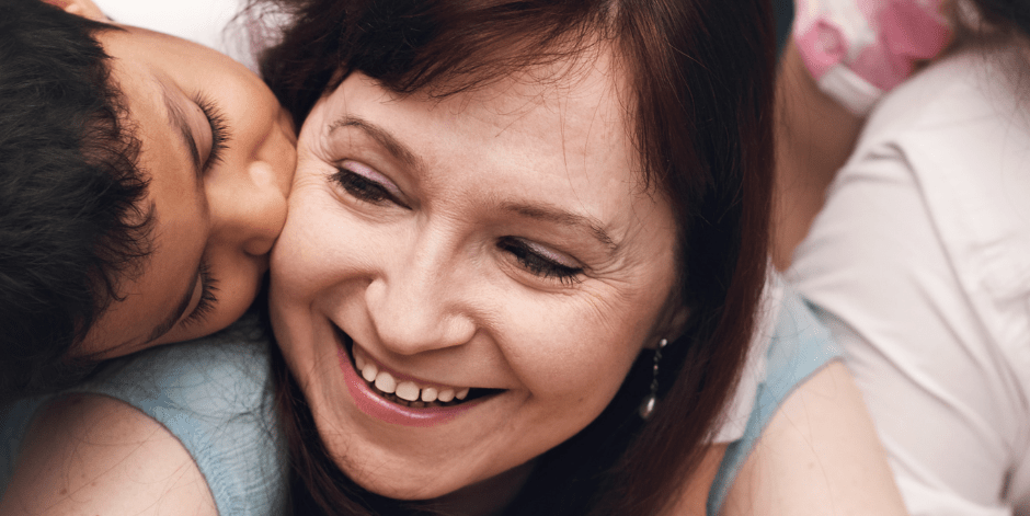 exhausted and overwhelmed parent