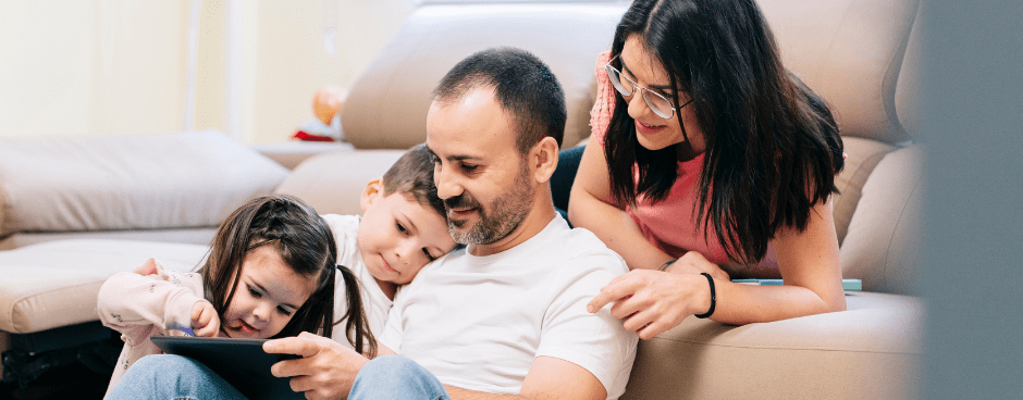 exhausted and overwhelmed parent